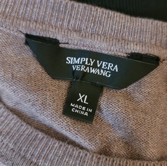 Simply Vera VeraWang Mock-Layer Lace Sweater! - Picture 8 of 10